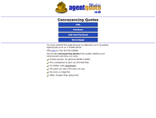 Tablet Screenshot of agentquote.co.uk